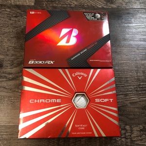 Bridgestone and Callaway golf balls